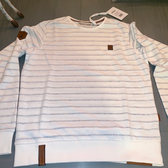Men’s naketano striped sweatshirt size large - Picture 2 of 7